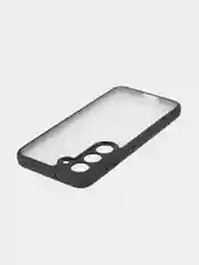 Белый чехол для Samsung Galaxy S23 пластиковый ROSCO противоударный с силиконовой окантовкой