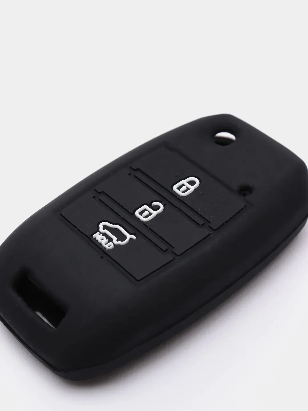 Черный чехол для ключа KIA силиконовый