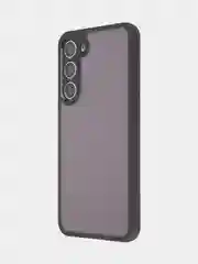 Черный чехол для Samsung Galaxy S23 Plus пластиковый ROSCO противоударный, силиконовая окантовка