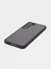 Черный чехол для Samsung Galaxy S23 Plus пластиковый ROSCO противоударный, силиконовая окантовка