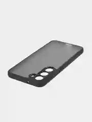 Черный чехол для Samsung Galaxy S23 Plus пластиковый ROSCO противоударный, силиконовая окантовка