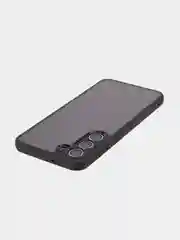 Черный чехол для Samsung Galaxy S23 Plus пластиковый ROSCO противоударный, силиконовая окантовка