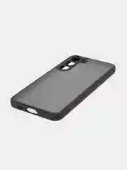 Черный чехол для Samsung Galaxy S23 Plus пластиковый ROSCO противоударный, силиконовая окантовка
