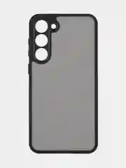 Черный чехол для Samsung Galaxy S23 Plus пластиковый ROSCO противоударный, силиконовая окантовка