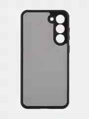 Черный чехол для Samsung Galaxy S23 Plus пластиковый ROSCO противоударный, силиконовая окантовка