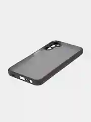 Черный чехол для Samsung Galaxy A24, пластиковый, ROSCO, противоударный, с силиконовой окантовкой