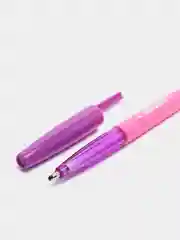 Розовый синяя шариковая ручка
