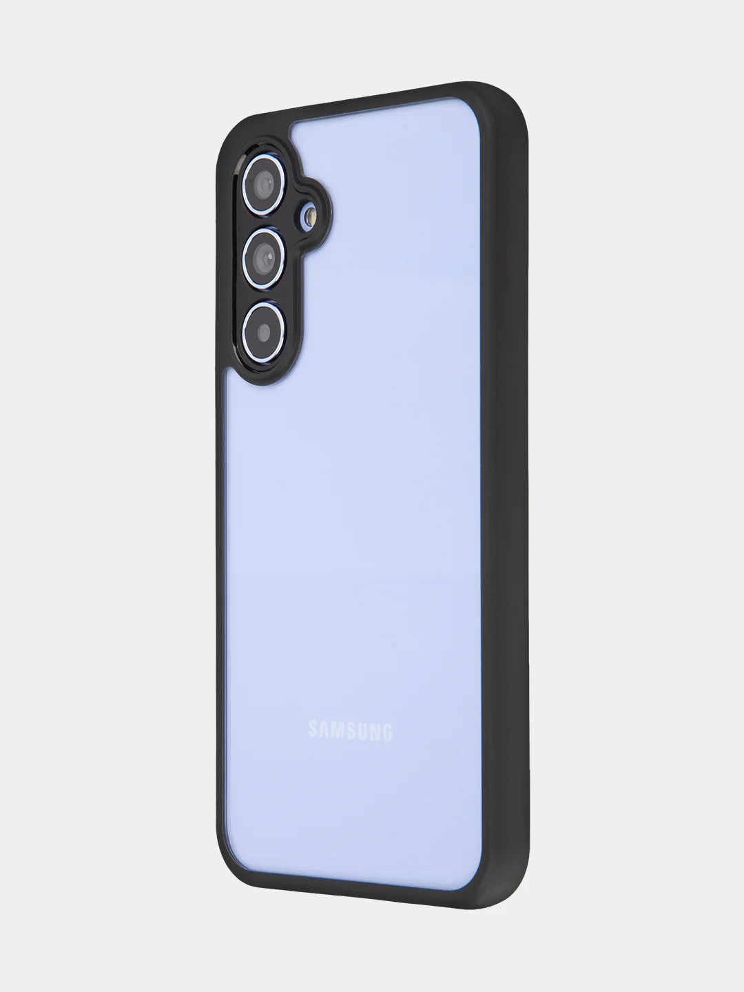 Прозрачный чехол для Samsung Galaxy A54 пластиковый ROSCO противоударный, с силиконовой окантовкой