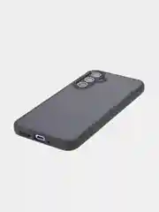 Черный чехол для Samsung Galaxy A54 пластиковый ROSCO противоударный, с силиконовой окантовкой