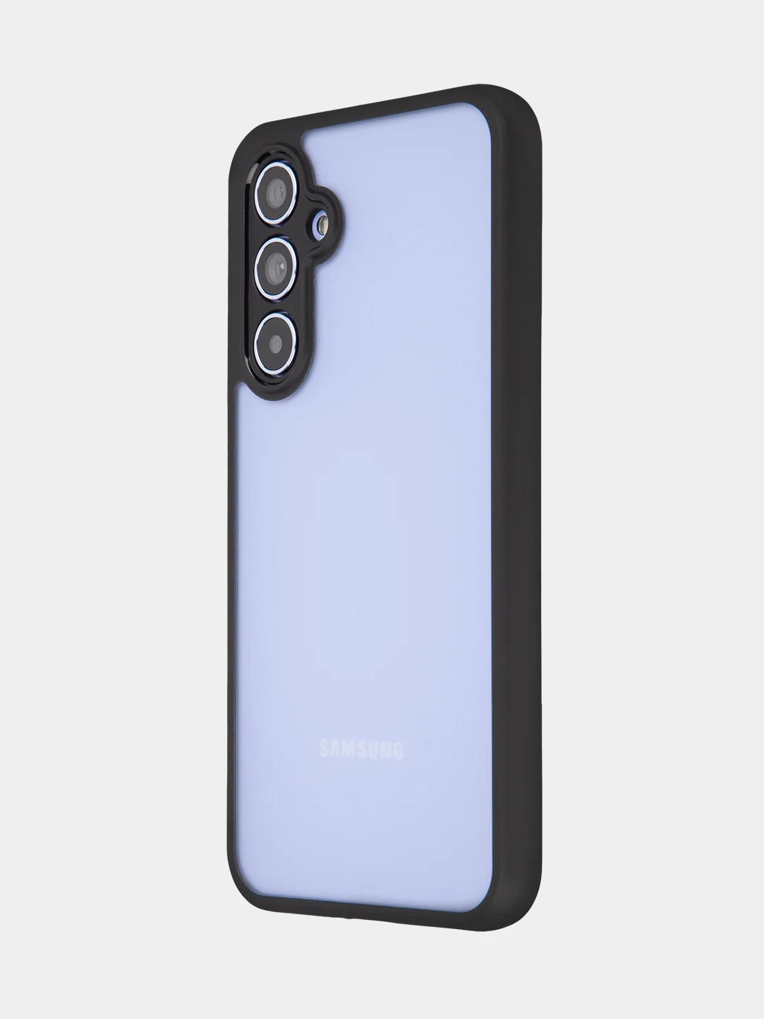 Белый чехол для Samsung Galaxy A54 пластиковый ROSCO противоударный, с силиконовой окантовкой