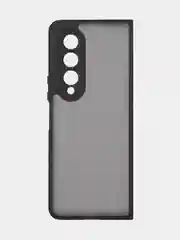 Черный чехол для Samsung Galaxy Z Fold 4, ROSCO, противоударный, силиконовая окантовка