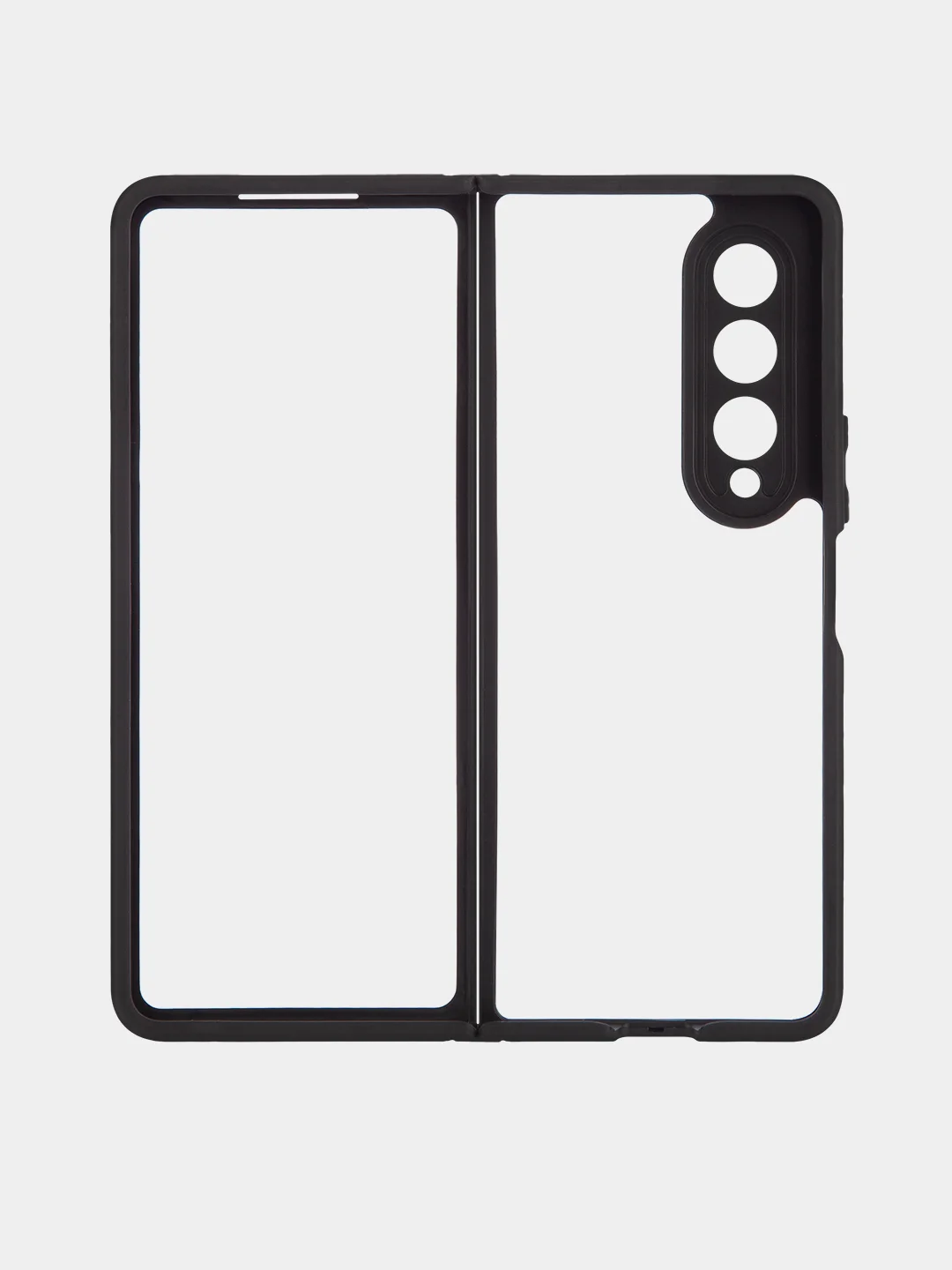 Прозрачный чехол для Samsung Galaxy Z Fold 4, ROSCO, противоударный, силиконовая окантовка