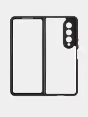 Прозрачный чехол для Samsung Galaxy Z Fold 4, ROSCO, противоударный, силиконовая окантовка