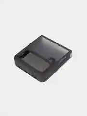 Черный чехол для Samsung Galaxy Z Flip 4, пластиковый Rosco противоударный, силиконовая окантовка