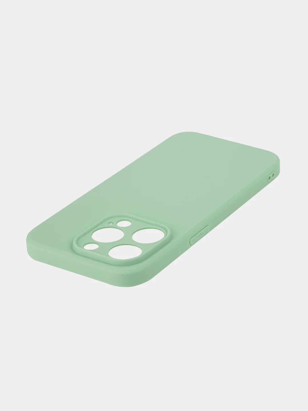 Зеленый чехол и стекло для Apple iPhone 15 Pro силиконовый ROSCO матовый тонкий с защитой камер