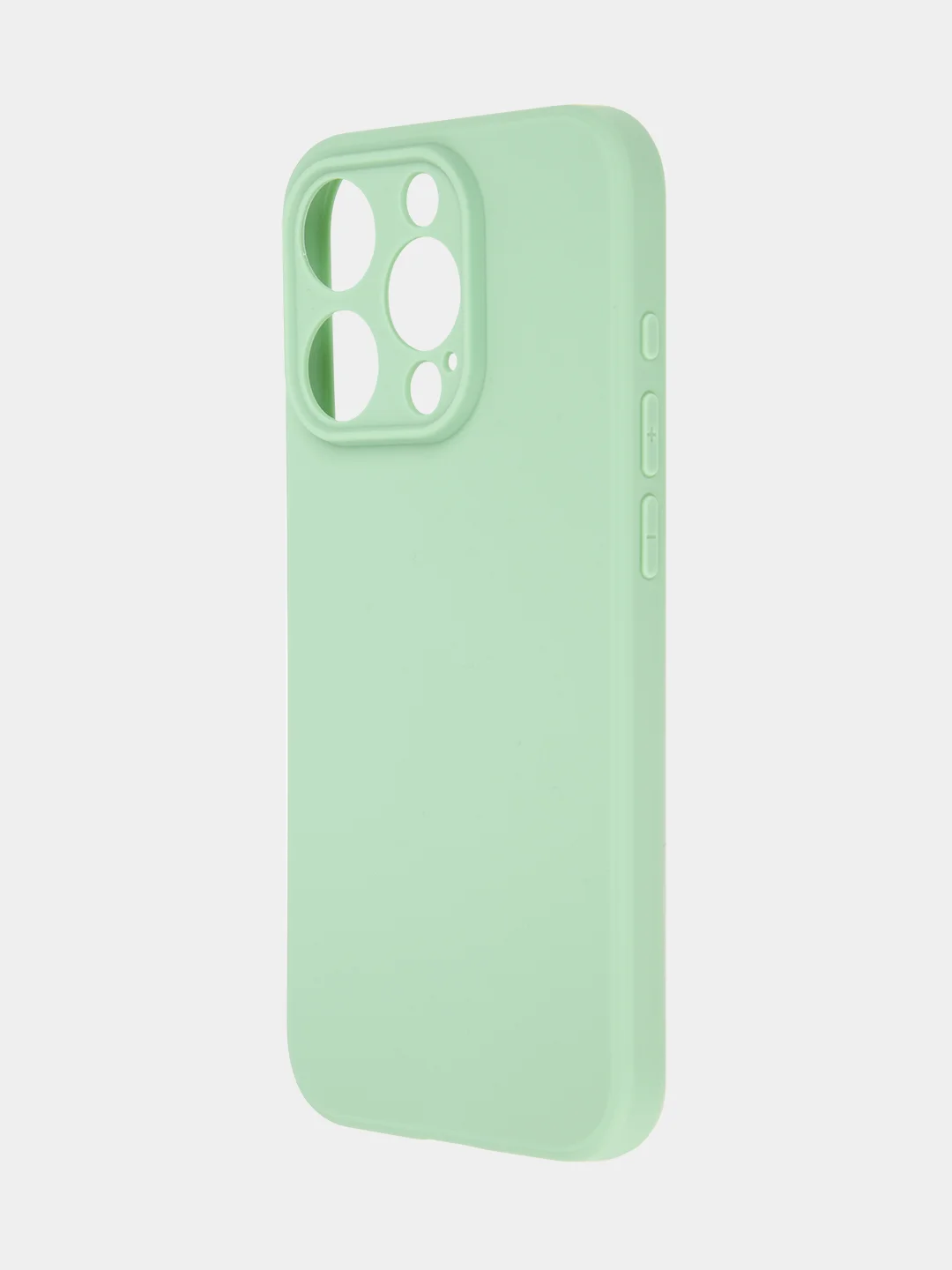 Зеленый чехол и стекло для Apple iPhone 15 Pro силиконовый ROSCO матовый тонкий с защитой камер