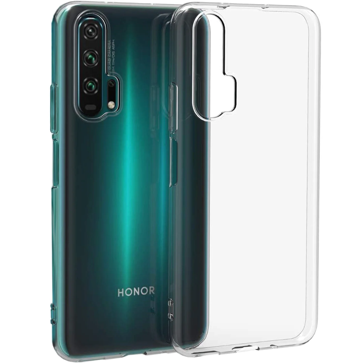 Прозрачный противоударный чехол для Honor 20 Pro силиконовый Rosco с усиленными углами, защитой камер