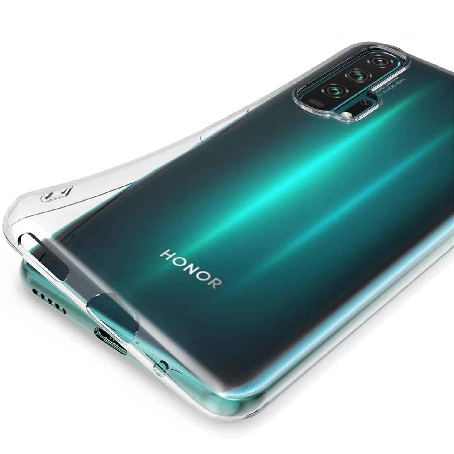 Прозрачный противоударный чехол для Honor 20 Pro силиконовый Rosco с усиленными углами, защитой камер
