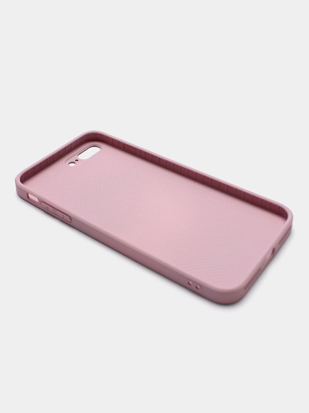 Сиреневый чехол силиконовый со стеклянной панелью для iPhone 7 Plus / iPhone 8 Plus