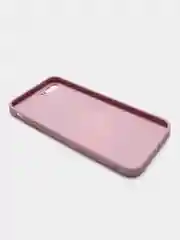 Сиреневый чехол силиконовый со стеклянной панелью для iPhone 7 Plus / iPhone 8 Plus