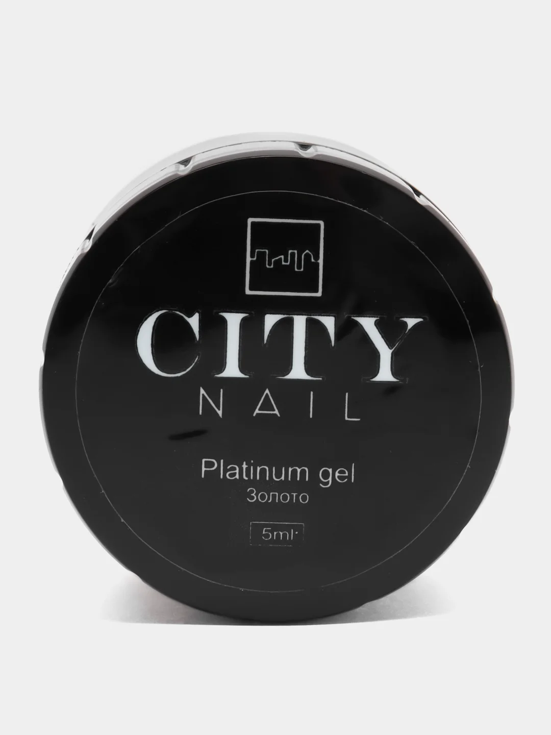 Золотой гель-краска для ногтей, CITY NAIL PLATINUM GEL / 5 г