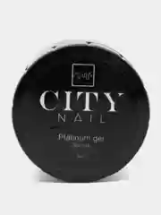 Золотой гель-краска для ногтей, CITY NAIL PLATINUM GEL / 5 г