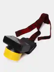 Желтый фонарь налобный, 8 х 8 см