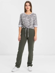 Костюм футболка+брюки - Fashion sports - 378 - хаки