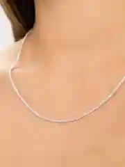Серый меланж цепочка на шею
