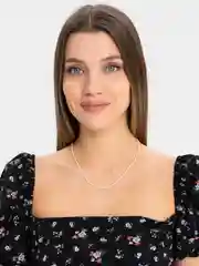 Серый меланж цепочка на шею