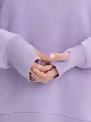Сиреневый костюм двойка, женский