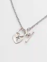 Серебряный колье-цепи из стали