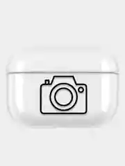 Черный прозрачный пластиковый чехол для Apple Airpods Pro