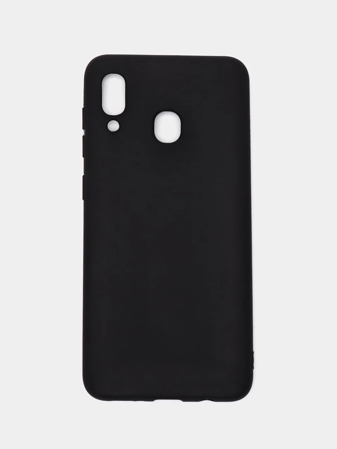Черный силиконовый чехол накладка для Samsung a20/a30