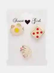 Молочный набор значков, металлических, 3 шт, на одежду, рюкзак, значок-пин