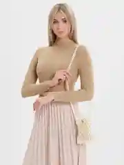 Клатч на шнурке, цвет белый