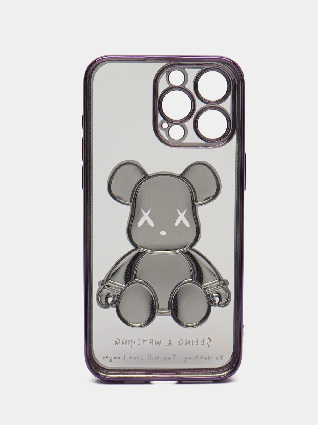 Пурпурный чехол для iPhone 11, 13, 14, 15, Pro, Max, чехол на айфон силиконовый с принтом KAWS