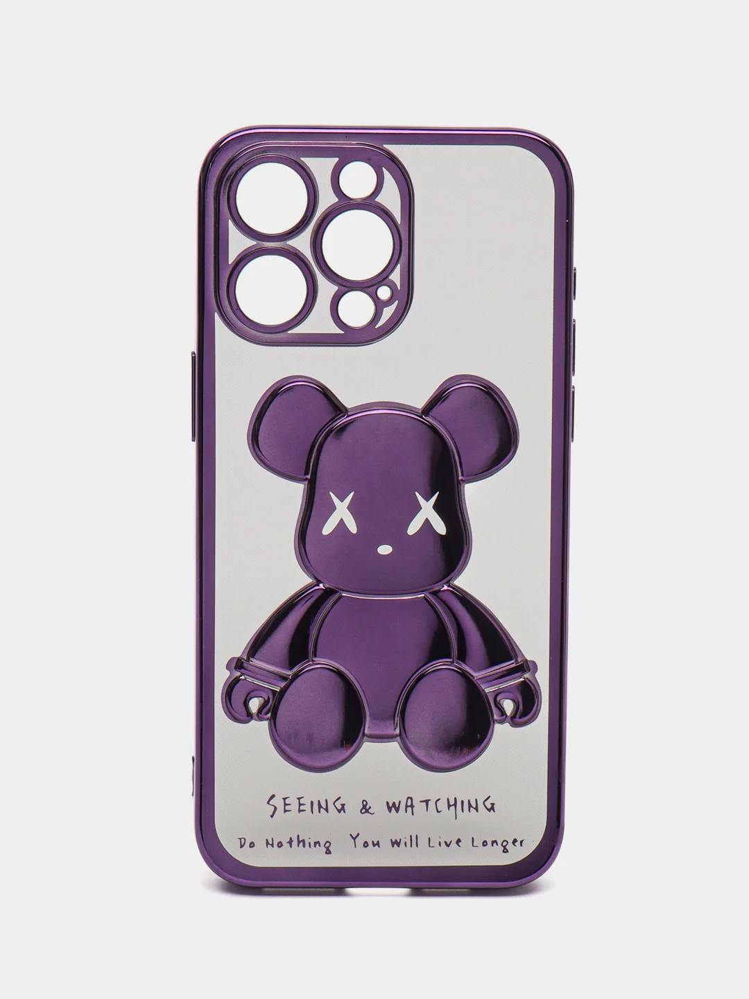 Пурпурный чехол для iPhone 11, 13, 14, 15, Pro, Max, чехол на айфон силиконовый с принтом KAWS