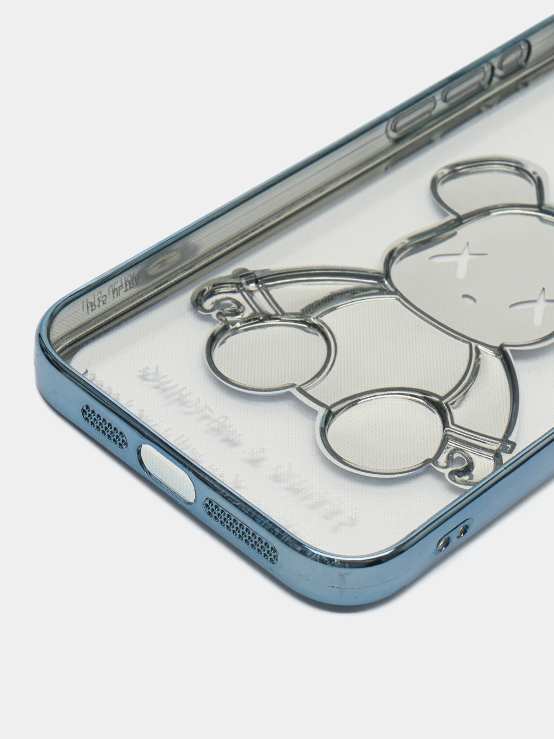 Синий чехол для iPhone 11, 13, 14, 15, Pro, Max, чехол на айфон силиконовый с принтом KAWS