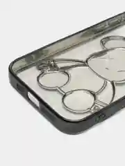 Синий чехол для iPhone 11, 13, 14, 15, Pro, Max, чехол на айфон силиконовый с принтом KAWS