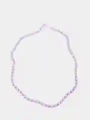 Лавандовый бусины стеклянные "Овал"