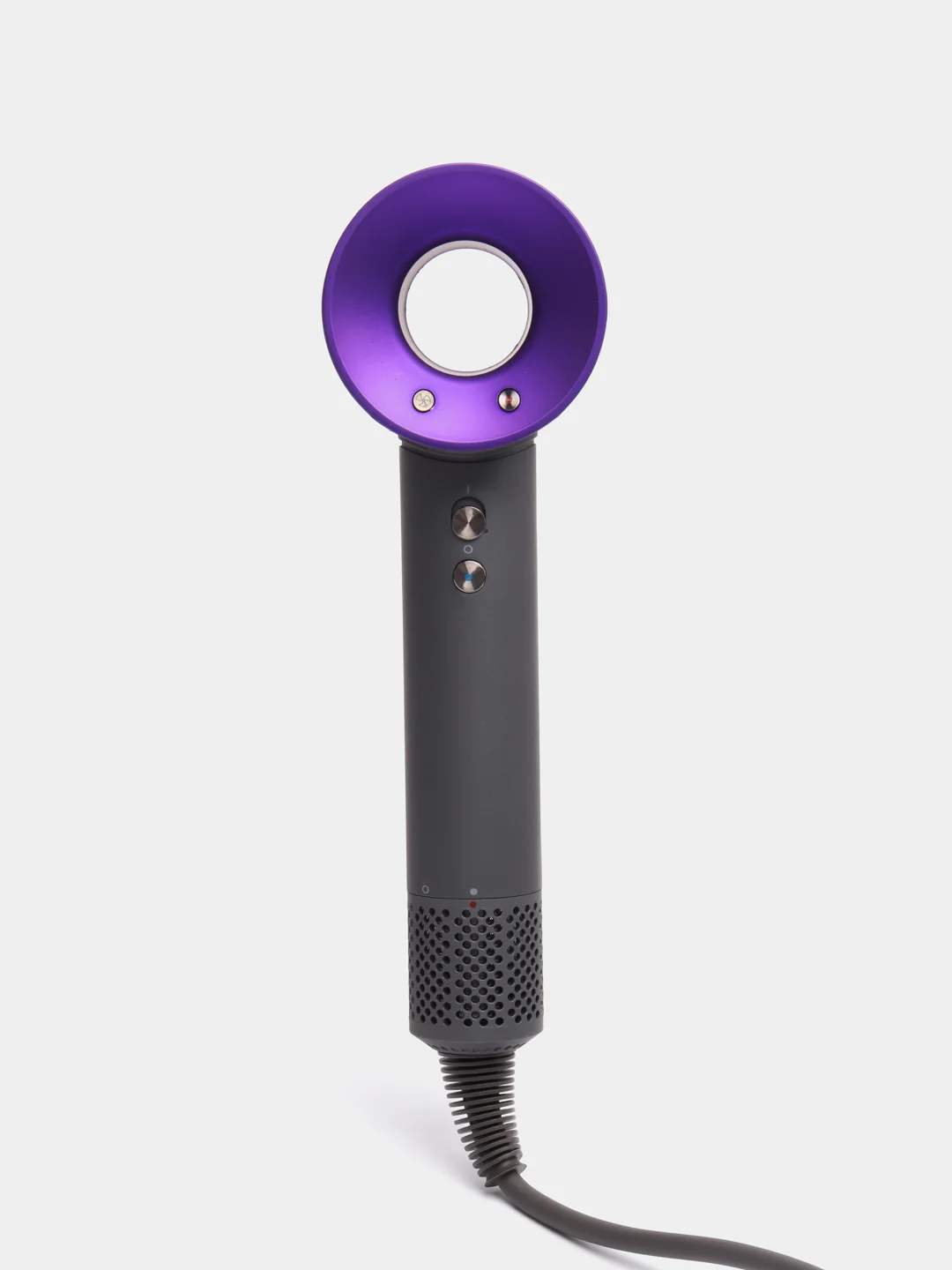 Фиолетовый фен для укладки и сушки волос Super Hair, с разными насадками