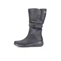 Черный сапоги зимние женские Rieker, с климатической мембраной