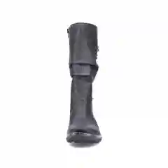 Черный сапоги зимние женские Rieker, с климатической мембраной
