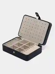 Индиго шкатулка для хранения украшений, на замке