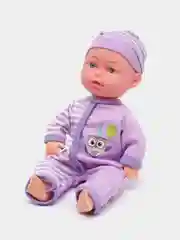 Фиолетовый кукла - пупс в пакете 25 см