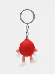 Красный стильный 3D брелок M&Ms /на рюкзак/на ключи