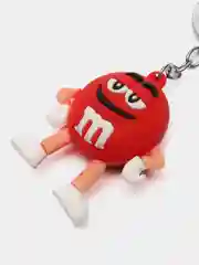 Красный стильный 3D брелок M&Ms /на рюкзак/на ключи