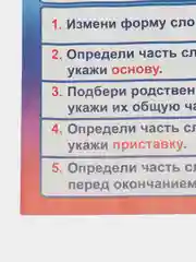 Алый плакат Математика, Русский язык, Письмо, буквы, звуки, части речи, фонетика, числа, знаки