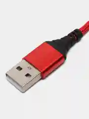 Красный кабель зарядный BOROFONE BX54, 1 m, Micro-USB/Type-C/Lightning, для Android и Apple iPhone